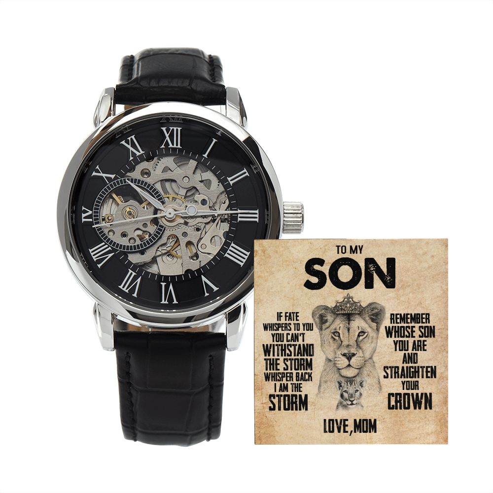 Son - Mom - Remember Whose Son You Are - Openwork Watch