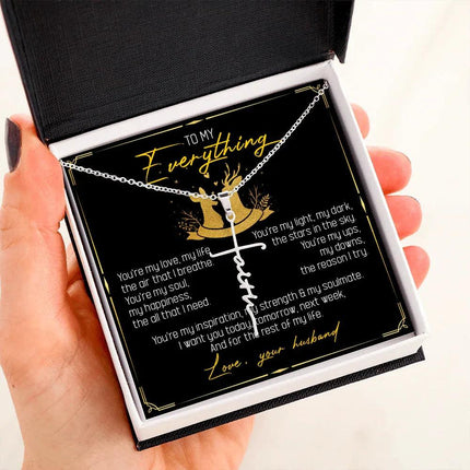 To My Everything - You Are My Soul And Happiness - Faith Necklace SO115T - Charming Present