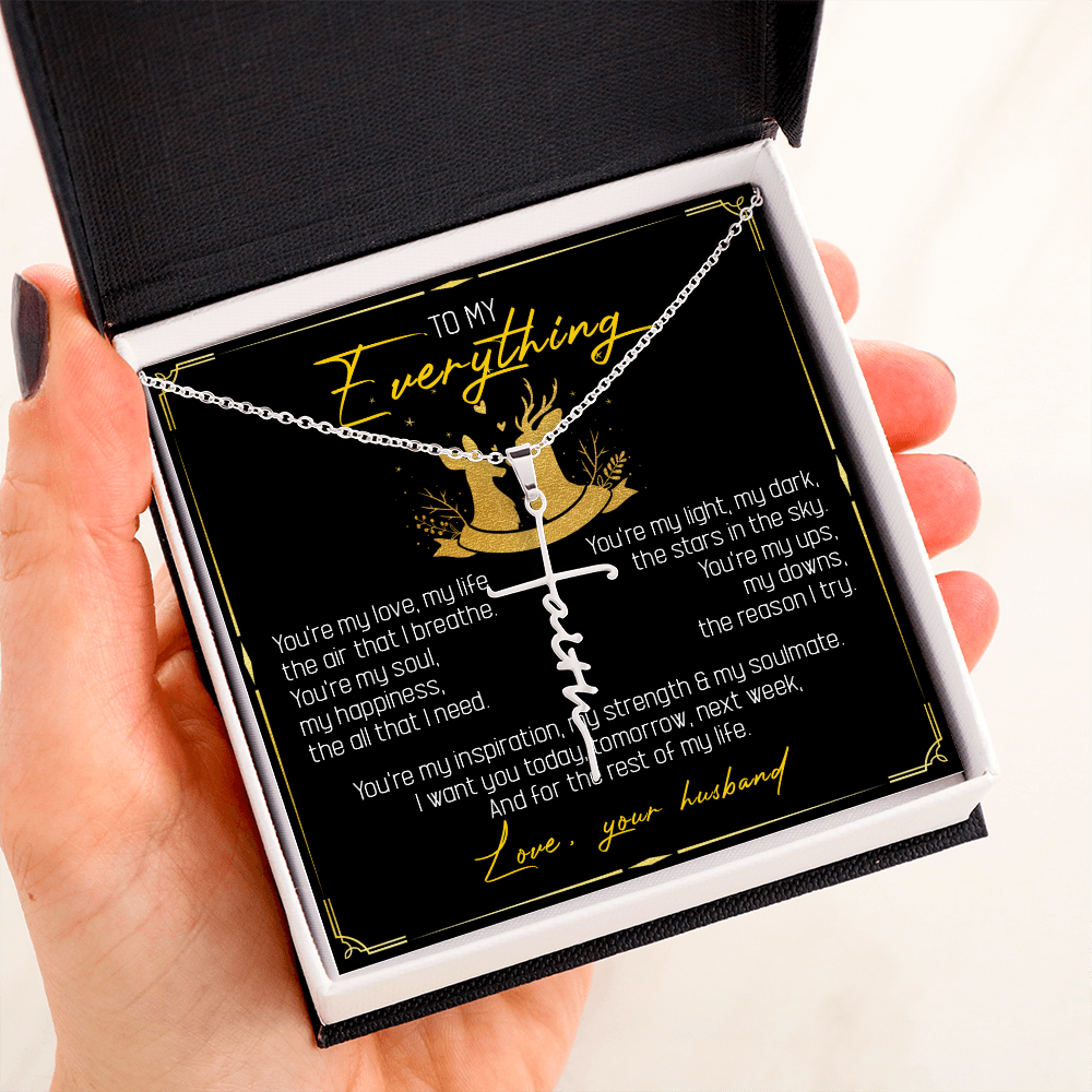 To My Everything - You Are My Soul And Happiness - Faith Necklace SO115T