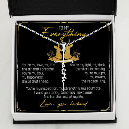 To My Everything - You Are My Soul And Happiness - Faith Necklace SO115T - Charming Present