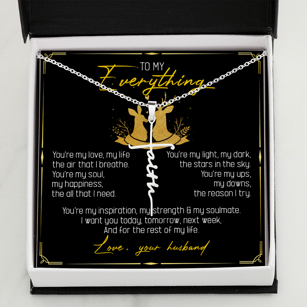 To My Everything - You Are My Soul And Happiness - Faith Necklace SO115T
