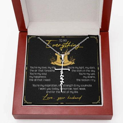 To My Everything - You Are My Soul And Happiness - Faith Necklace SO115T - Charming Present