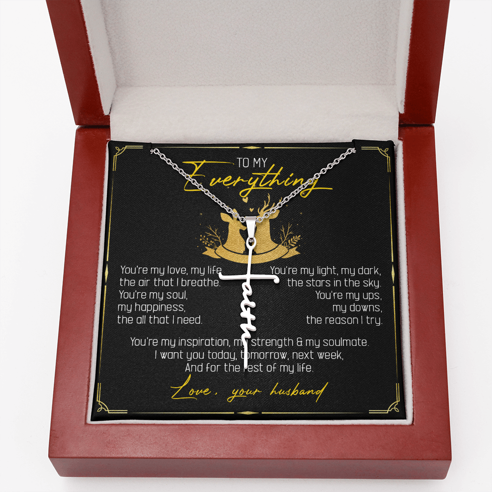 To My Everything - You Are My Soul And Happiness - Faith Necklace SO115T