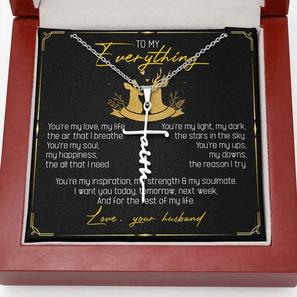 To My Everything - You Are My Soul And Happiness - Faith Necklace SO115T - Charming Present
