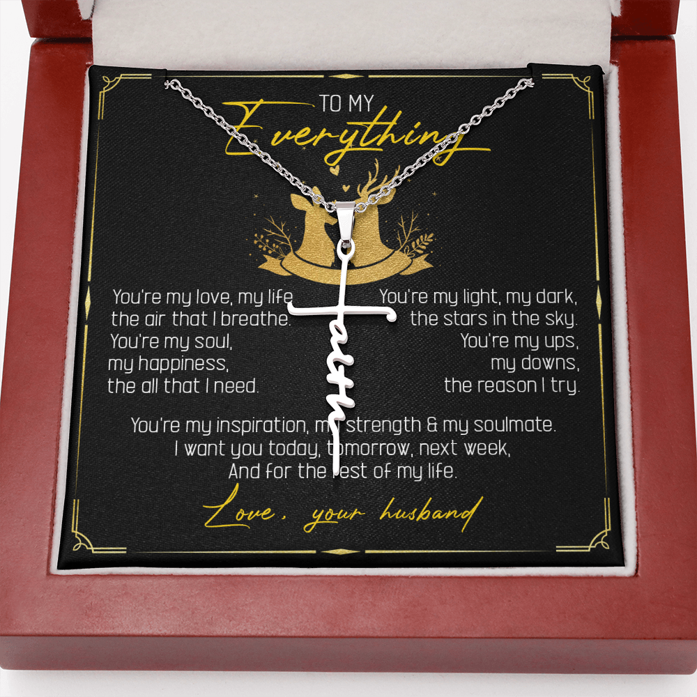 To My Everything - You Are My Soul And Happiness - Faith Necklace SO115T