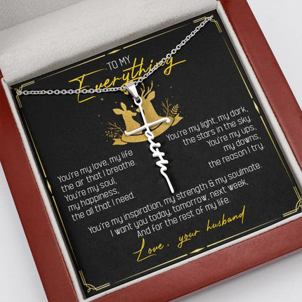 To My Everything - You Are My Soul And Happiness - Faith Necklace SO115T - Charming Present