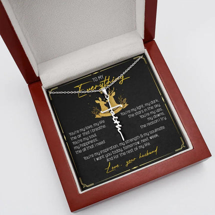 To My Everything - You Are My Soul And Happiness - Faith Necklace SO115T - Charming Present