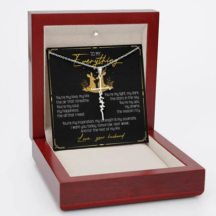 To My Everything - You Are My Soul And Happiness - Faith Necklace SO115T - Charming Present