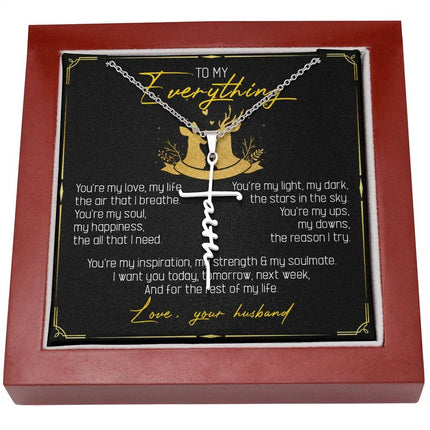 To My Everything - You Are My Soul And Happiness - Faith Necklace SO115T - Charming Present