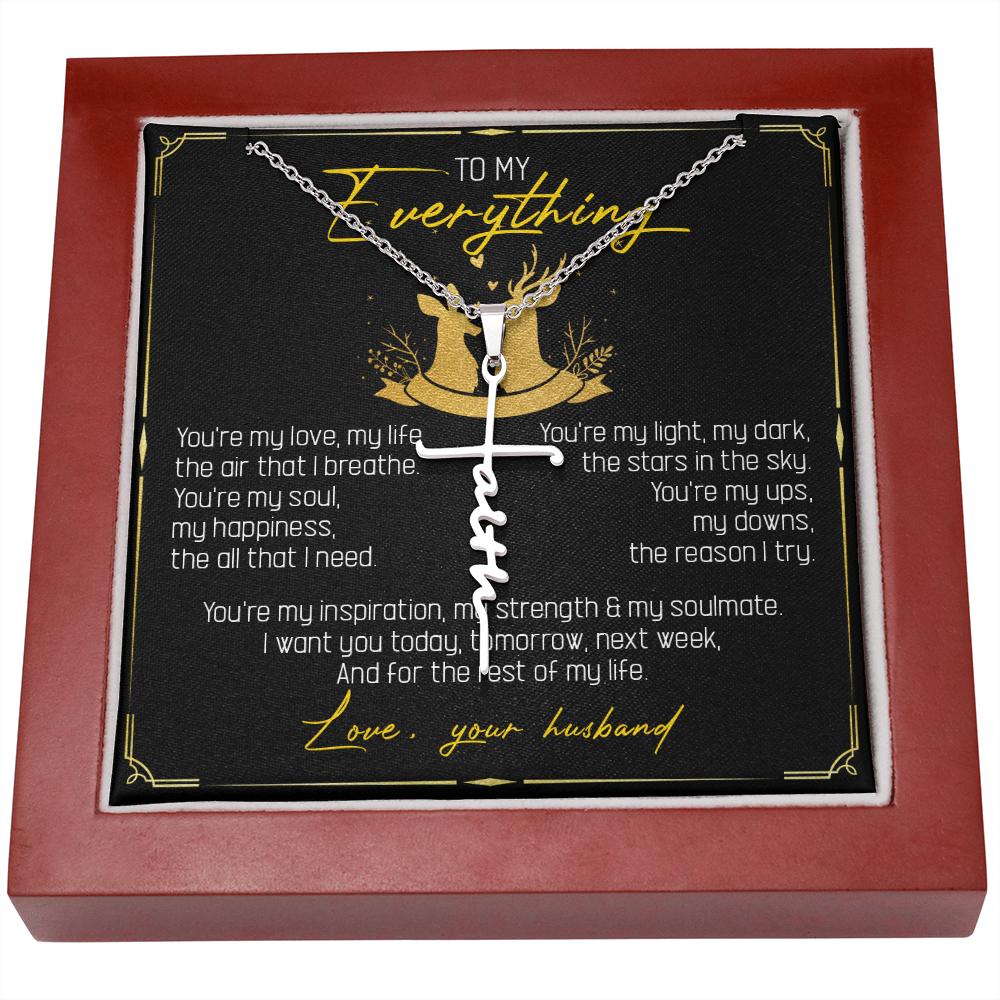 To My Everything - You Are My Soul And Happiness - Faith Necklace SO115T