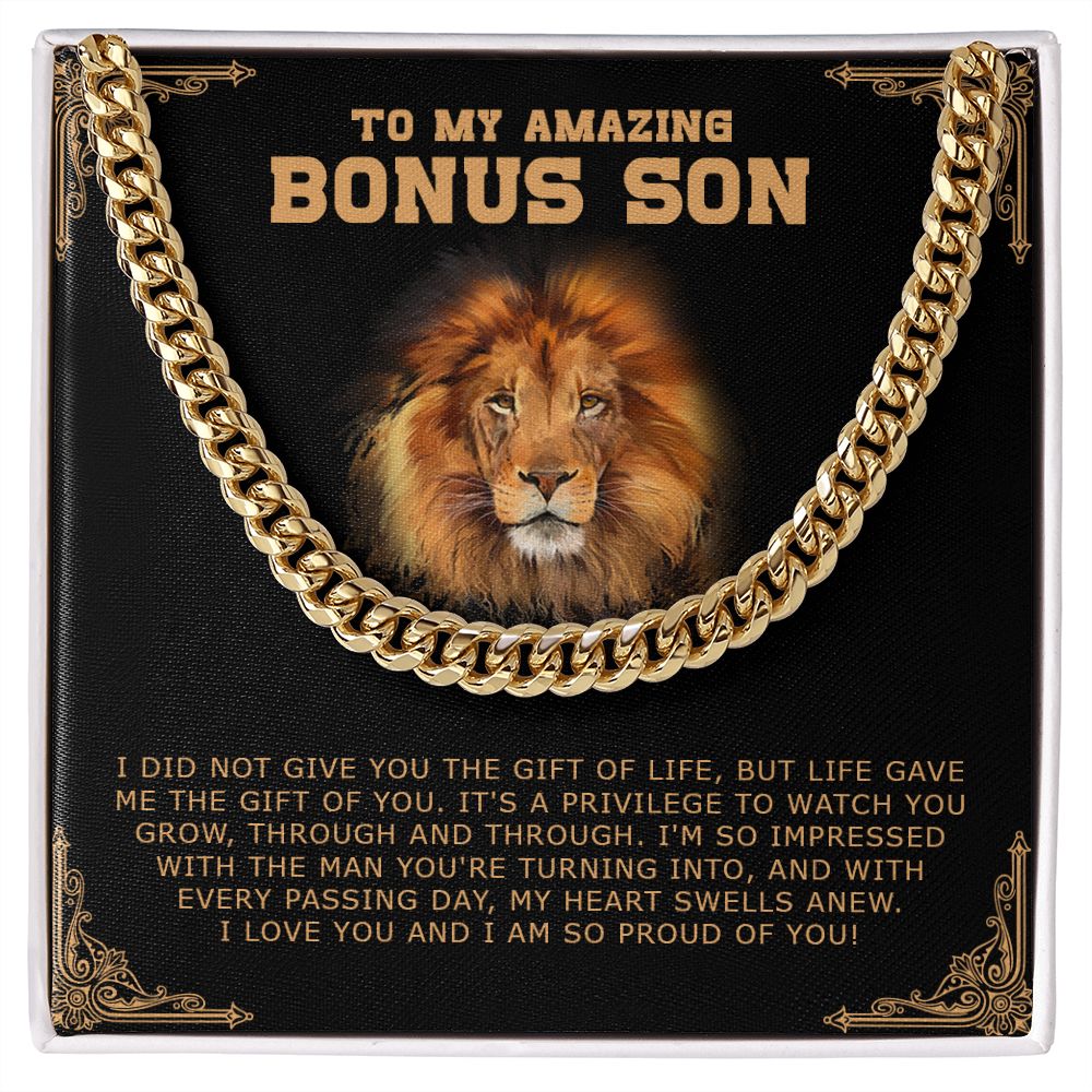 Bonus Son - I Am So Proud Of You - Cuban Link Chain SO189V