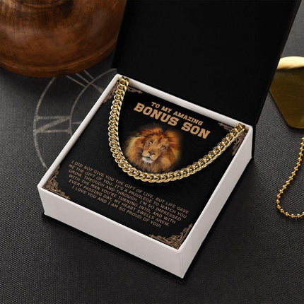 Bonus Son - I Am So Proud Of You - Cuban Link Chain SO189V - Charming Present