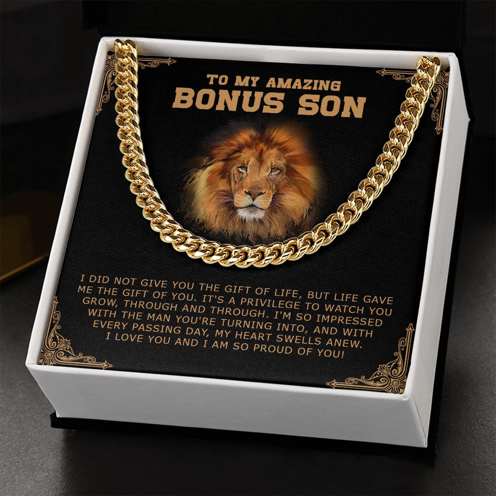 Bonus Son - I Am So Proud Of You - Cuban Link Chain SO189V