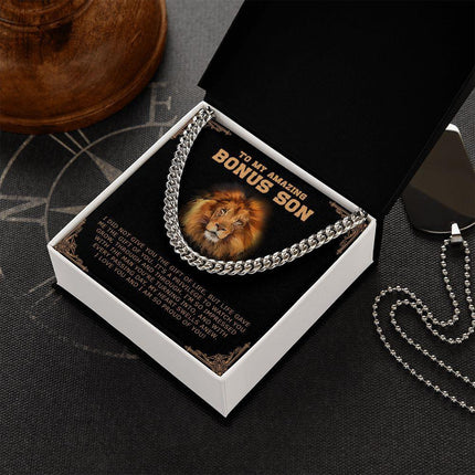 Bonus Son - I Am So Proud Of You - Cuban Link Chain SO189V - Charming Present