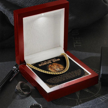 Bonus Son - I Am So Proud Of You - Cuban Link Chain SO189V - Charming Present