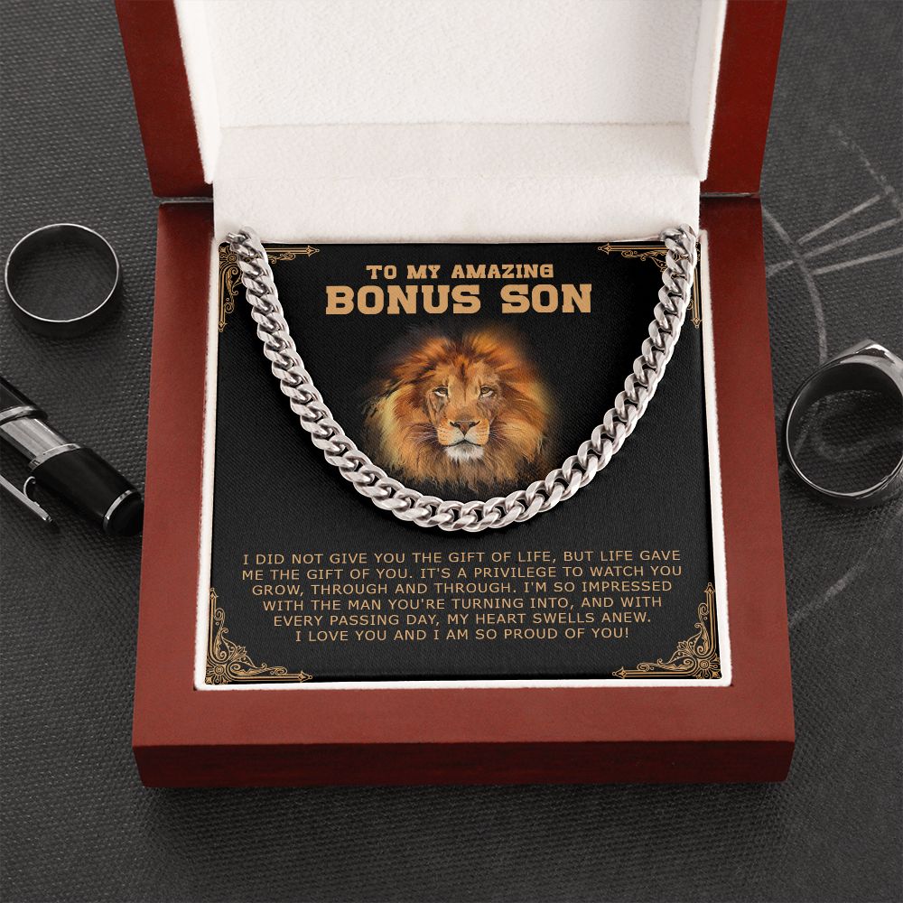 Bonus Son - I Am So Proud Of You - Cuban Link Chain SO189V
