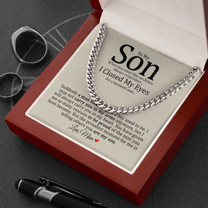 Son - Mom - Always Carry You In My Heart - Cuban Link Chain