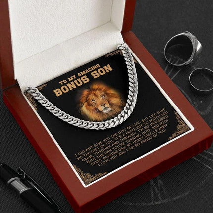 Bonus Son - I Am So Proud Of You - Cuban Link Chain SO189V - Charming Present