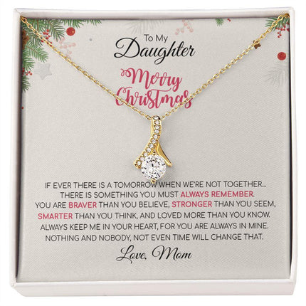 Daughter Mom - Merry Christmas - Alluring Beauty Necklace - Charming Present