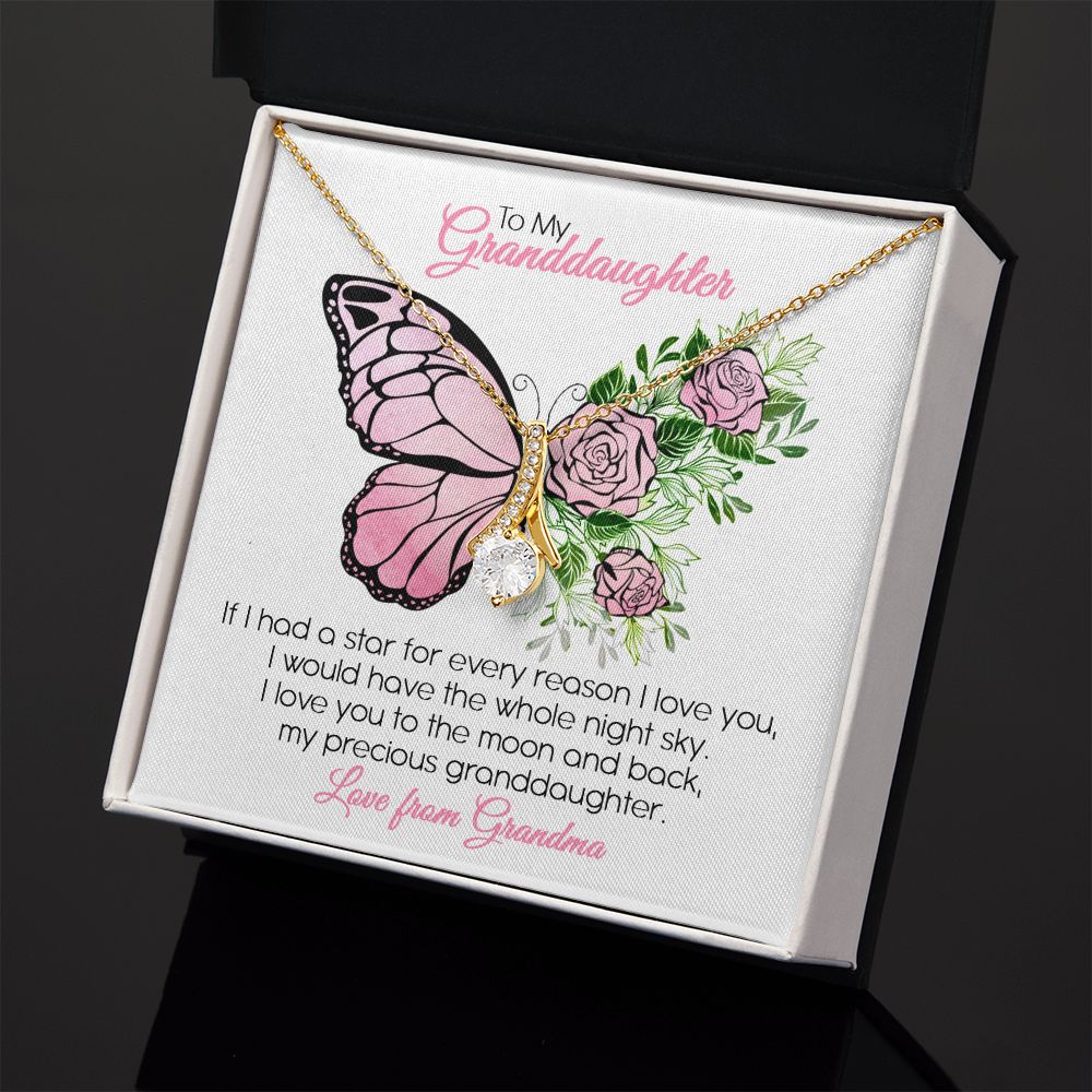 Granddaughter Grandma - My Precious Granddaughter - Alluring Beauty Necklace