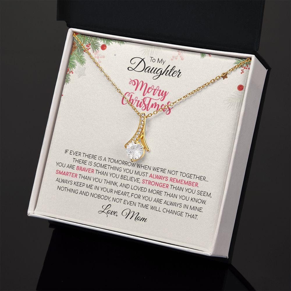Daughter Mom - Merry Christmas - Alluring Beauty Necklace