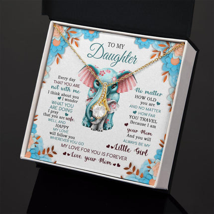 Daughter - Mom - Safe Well And Happy - Alluring Beauty Necklace - Charming Present