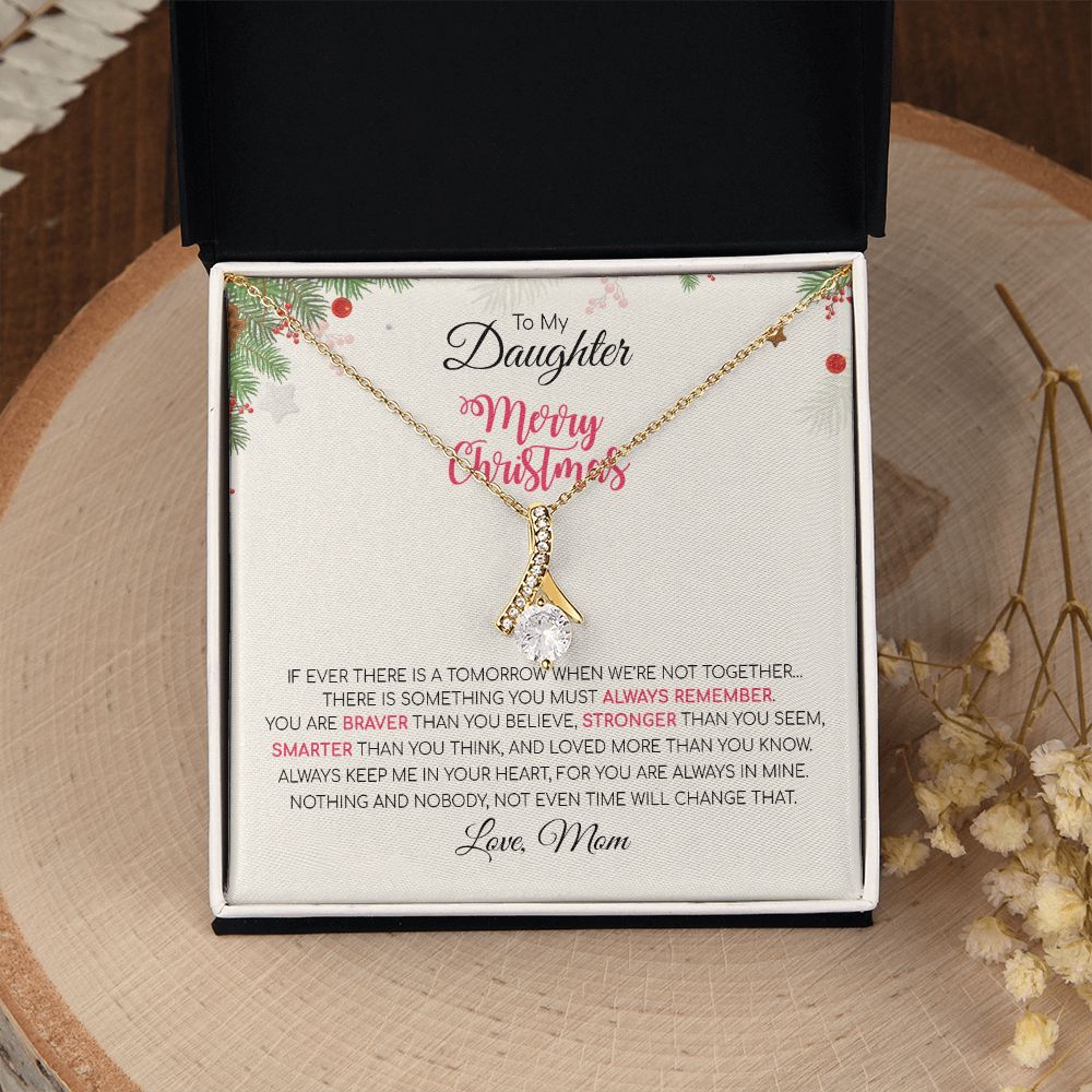 Daughter Mom - Merry Christmas - Alluring Beauty Necklace