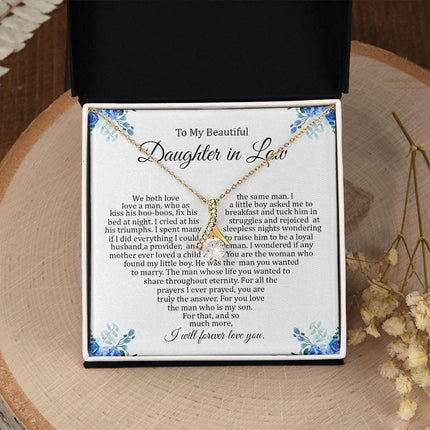 Daughter In Law - I Will Forever Love You - Alluring Beauty Necklace - Charming Present