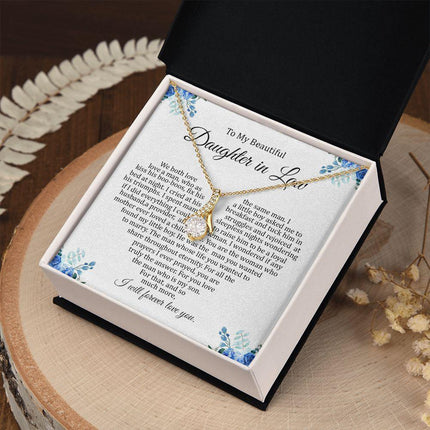 Daughter In Law - I Will Forever Love You - Alluring Beauty Necklace - Charming Present
