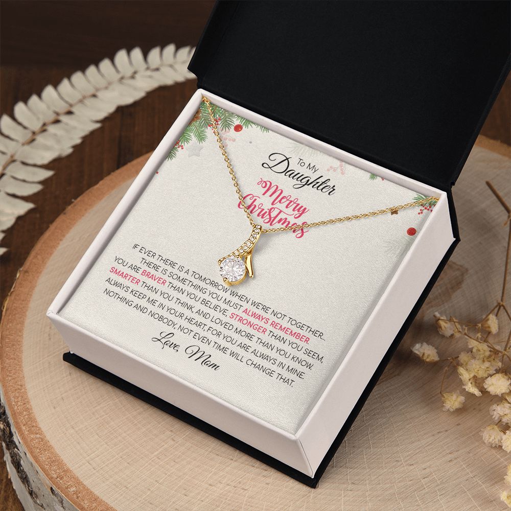 Daughter Mom - Merry Christmas - Alluring Beauty Necklace