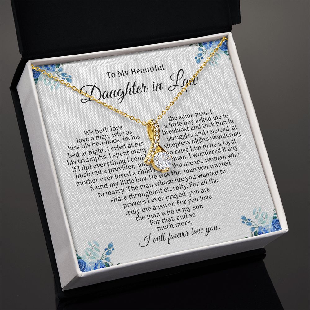 Daughter In Law - I Will Forever Love You - Alluring Beauty Necklace