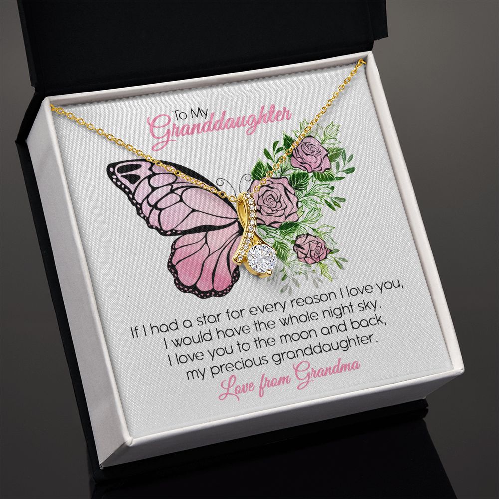 Granddaughter Grandma - My Precious Granddaughter - Alluring Beauty Necklace