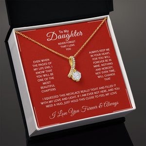 Daughter - I Love You Forever And Always - Alluring Beauty Necklace