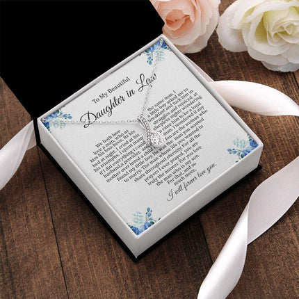 Daughter In Law - I Will Forever Love You - Alluring Beauty Necklace - Charming Present
