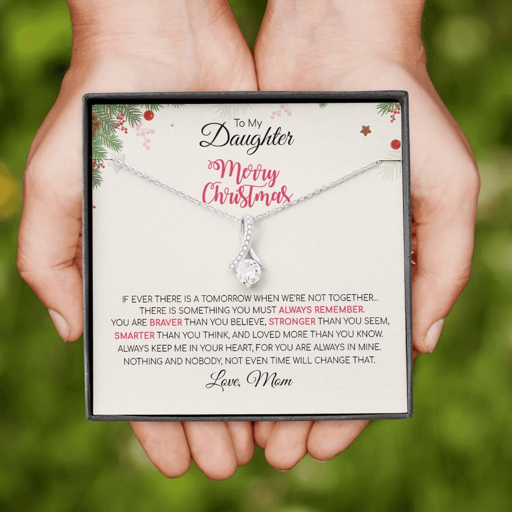 Daughter Mom - Merry Christmas - Alluring Beauty Necklace