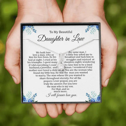 Daughter In Law - I Will Forever Love You - Alluring Beauty Necklace - Charming Present