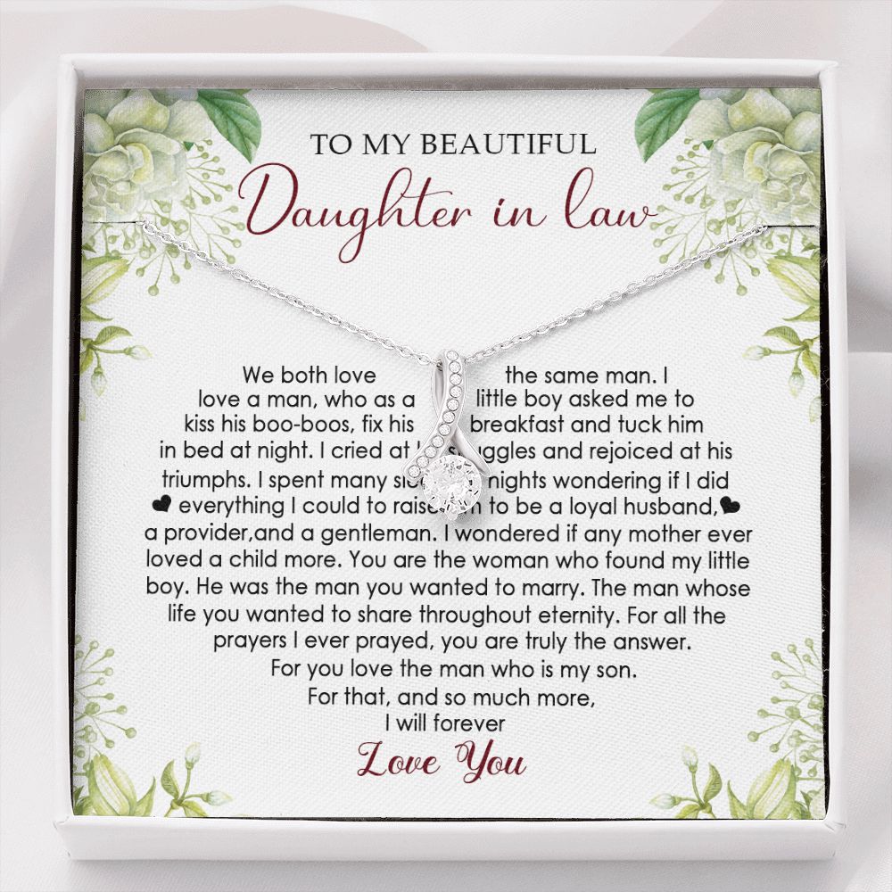 Daughter In Law - I Will Forever Love You - Alluring Beauty Necklace