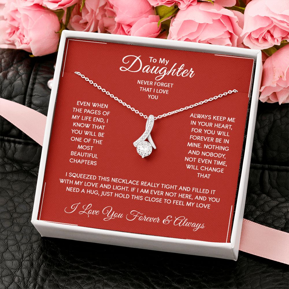 Daughter - I Love You Forever And Always - Alluring Beauty Necklace