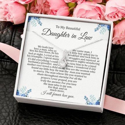 Daughter In Law - I Will Forever Love You - Alluring Beauty Necklace - Charming Present