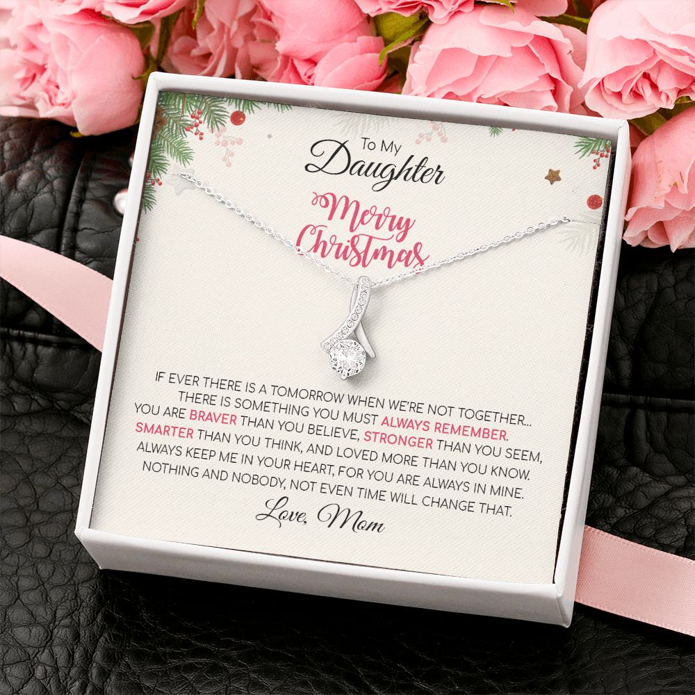Daughter Mom - Merry Christmas - Alluring Beauty Necklace