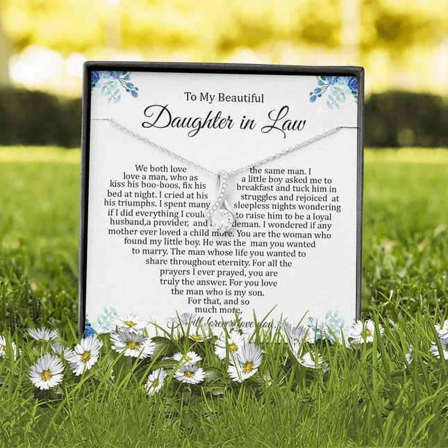 Daughter In Law - I Will Forever Love You - Alluring Beauty Necklace - Charming Present