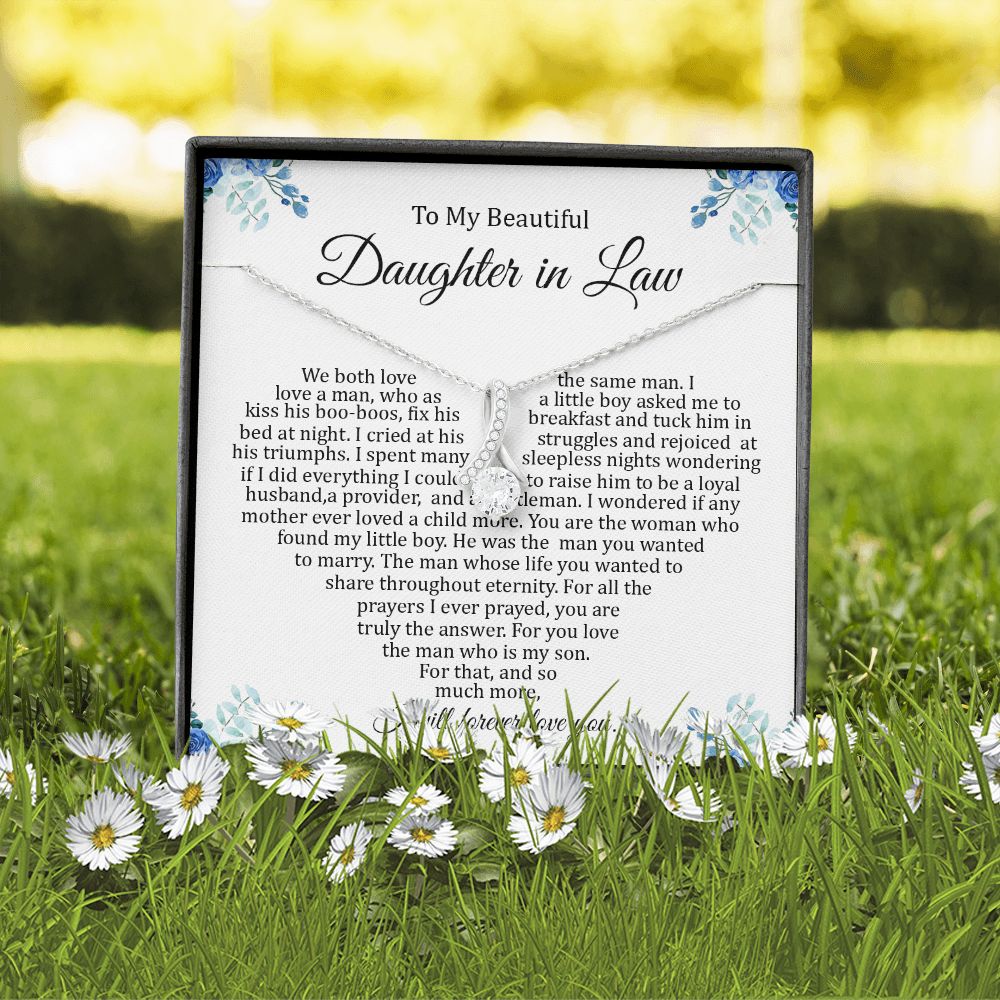 Daughter In Law - I Will Forever Love You - Alluring Beauty Necklace