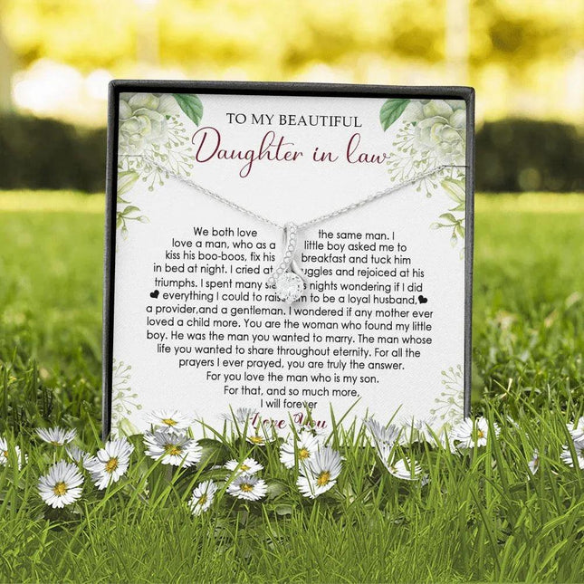 Daughter In Law - I Will Forever Love You - Alluring Beauty Necklace - Charming Present