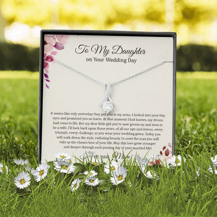 Daughter Mom - On Daughter's Wedding Day - Alluring Beauty Necklace - Charming Present