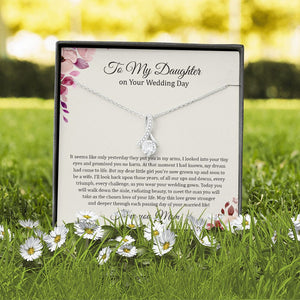 Daughter Mom - On Daughter's Wedding Day - Alluring Beauty Necklace