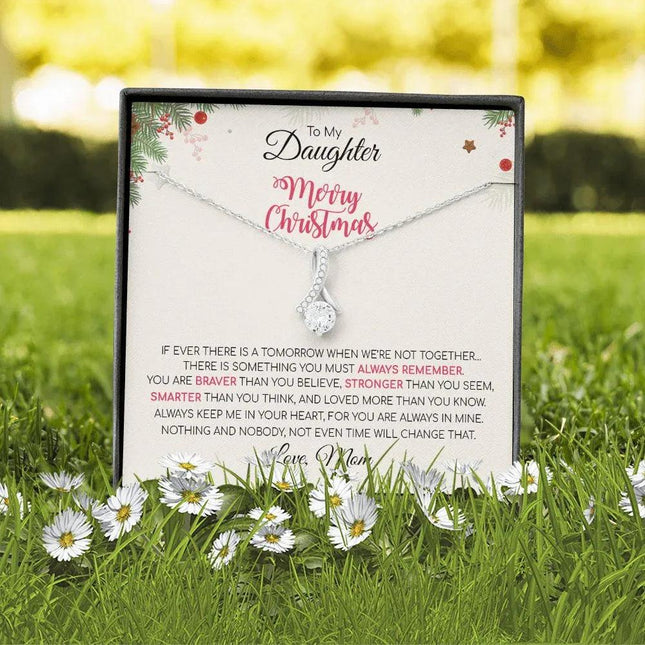 Daughter Mom - Merry Christmas - Alluring Beauty Necklace - Charming Present