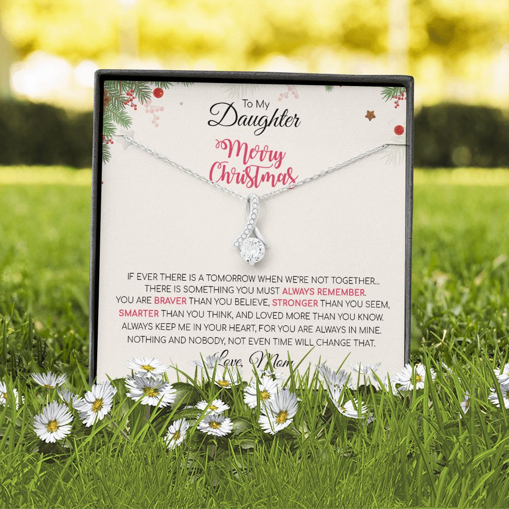 Daughter Mom - Merry Christmas - Alluring Beauty Necklace