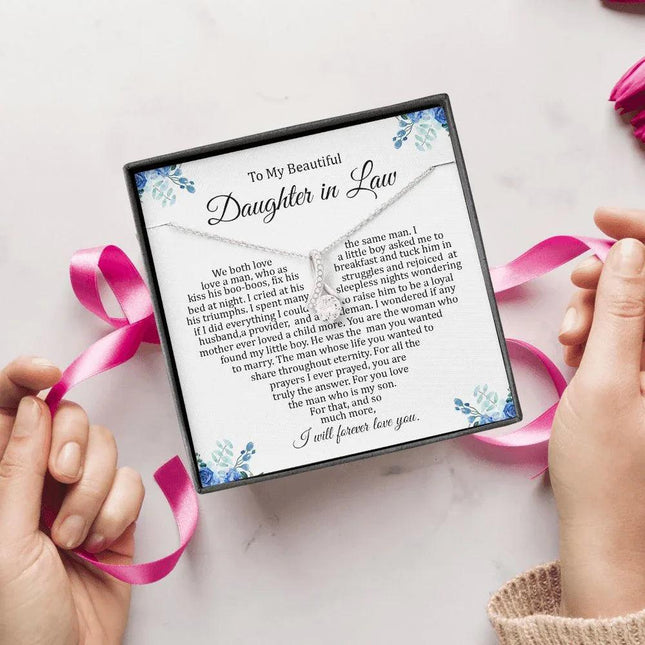 Daughter In Law - I Will Forever Love You - Alluring Beauty Necklace - Charming Present