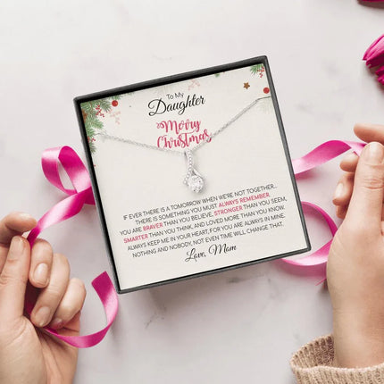 Daughter Mom - Merry Christmas - Alluring Beauty Necklace - Charming Present