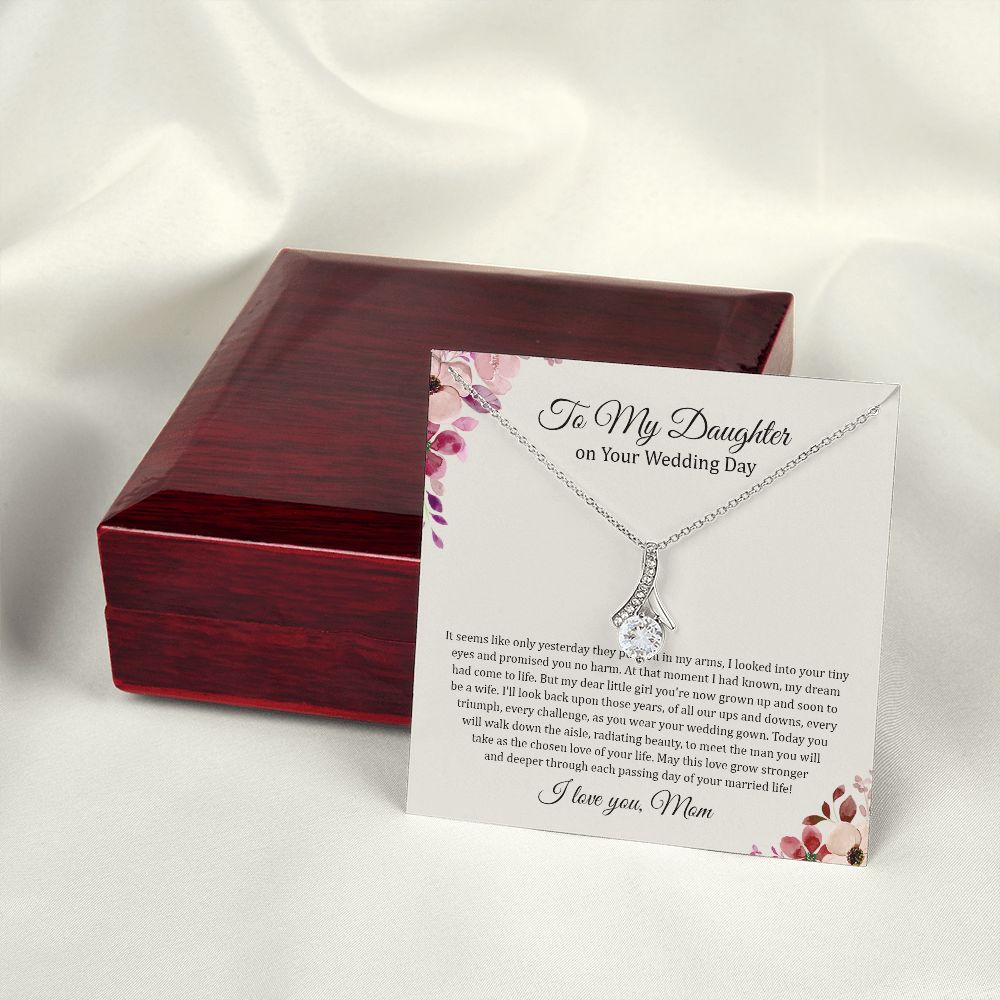 Daughter Mom - On Daughter's Wedding Day - Alluring Beauty Necklace